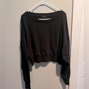 All Saints Cropped Sweatshirt - Large
